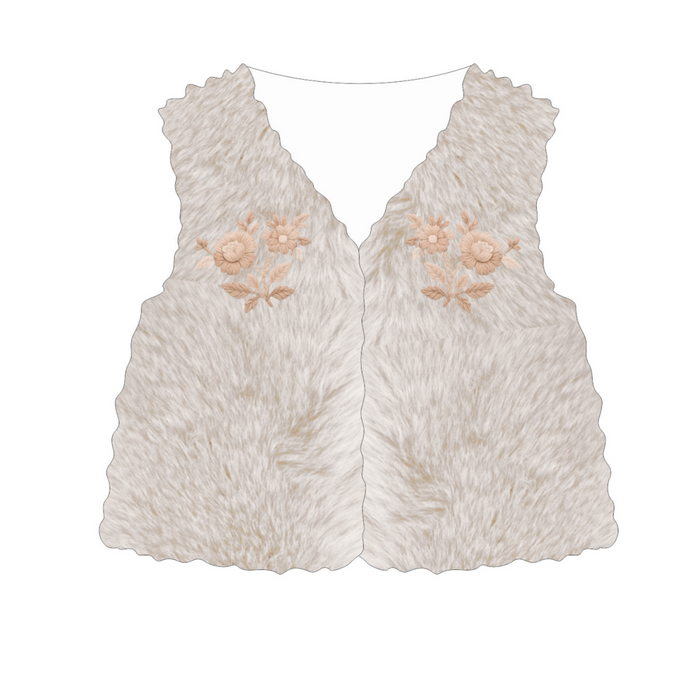 Patachou - Girl vest Woven - Beige