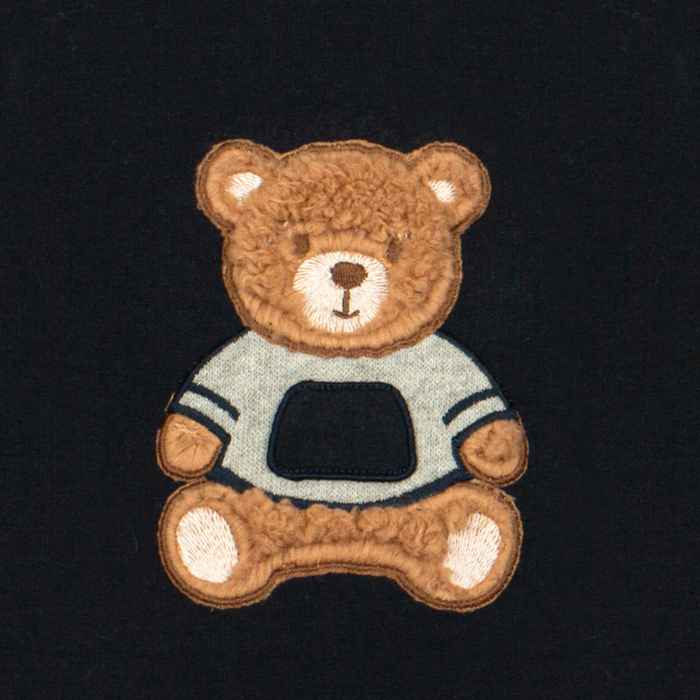Patachou - Boy set Knit met beer - Marine