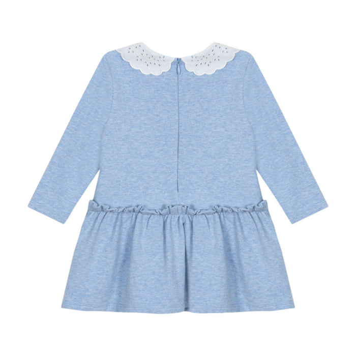 Patachou - Blue cotton fleece dress