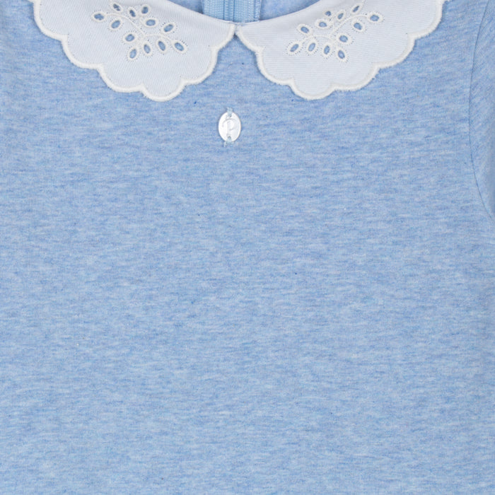 Patachou - Blue cotton fleece dress