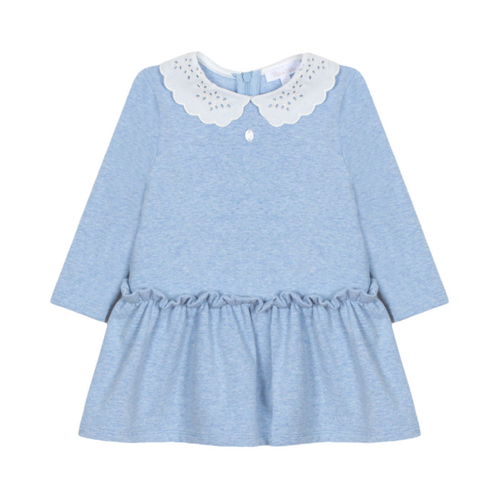 Patachou - Blue cotton fleece dress