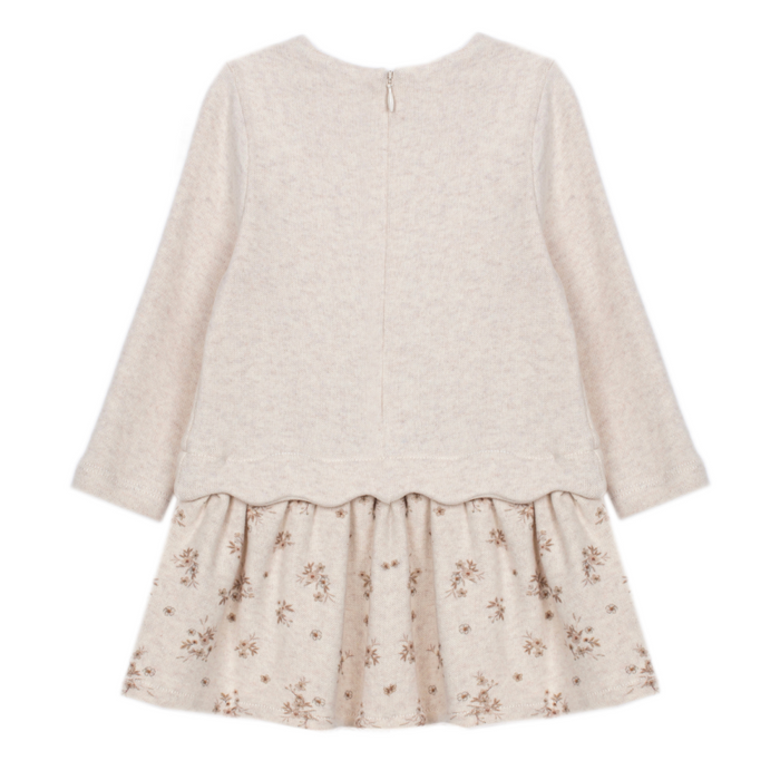 Patachou - Girl dress knit - Beige melange