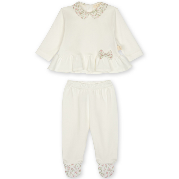 Baby Gi - 2-delig babypakje met bloemendetail