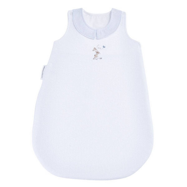 Théophile & Patachou - Blue Garden Party - Zomer Slaapzak 60cm  kraag- Gewafeld