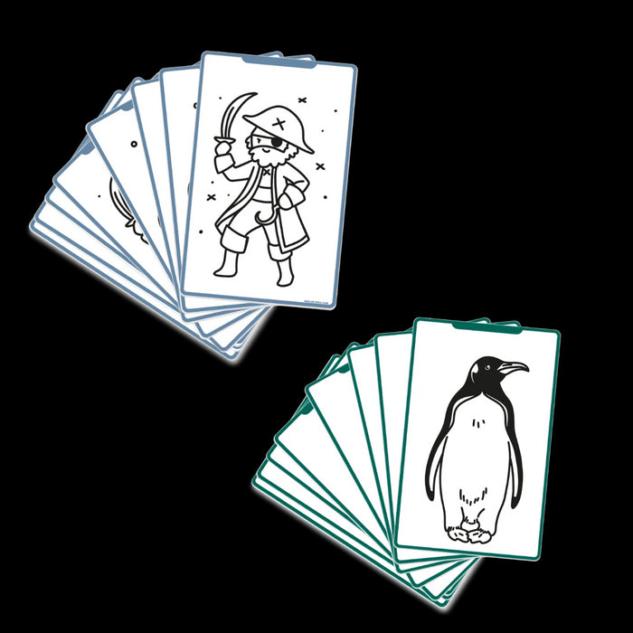 Kidywolf - KIDYDRAW-MINI - Refill - DIEREN, OCEANEN & PIRATEN