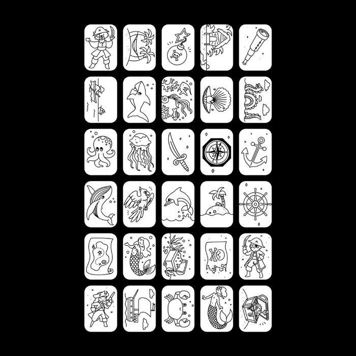 Kidywolf - KIDYDRAW-MINI - Refill - DIEREN, OCEANEN & PIRATEN