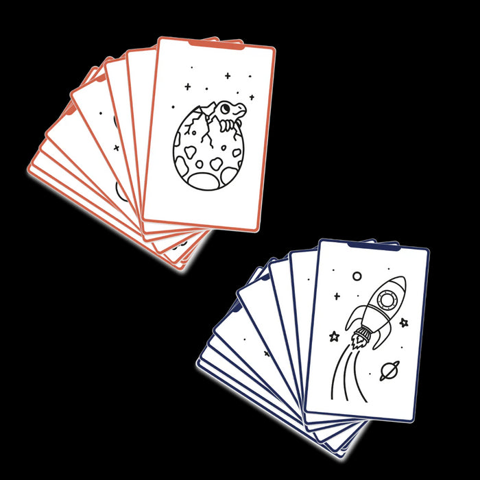 Kidywolf - KIDYDRAW-MINI - Refill - Galaxy en dino's