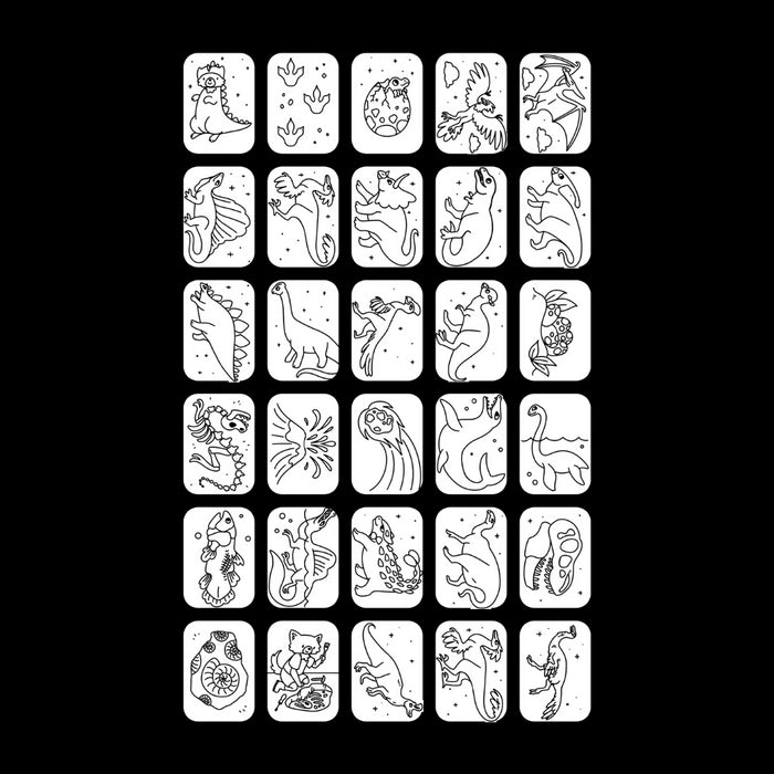 Kidywolf - KIDYDRAW-MINI - Refill - Galaxy en dino's