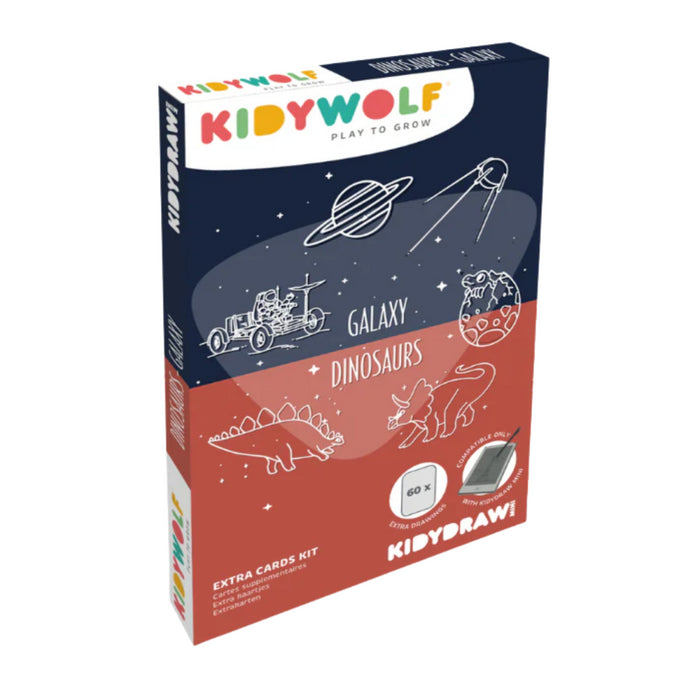 Kidywolf - KIDYDRAW-MINI - Refill - Galaxy en dino's