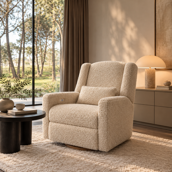 ROCKY ELEKTRISCHE RELAXSTOEL CURLY BEIGE