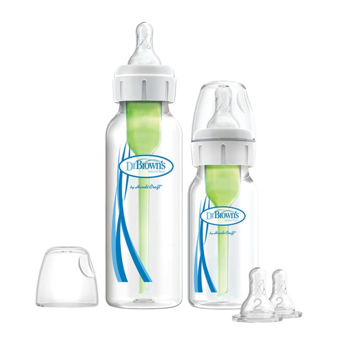 Dr. Brown's - Options+ Anti-colic Starterset Standaard halsfles 2-pack