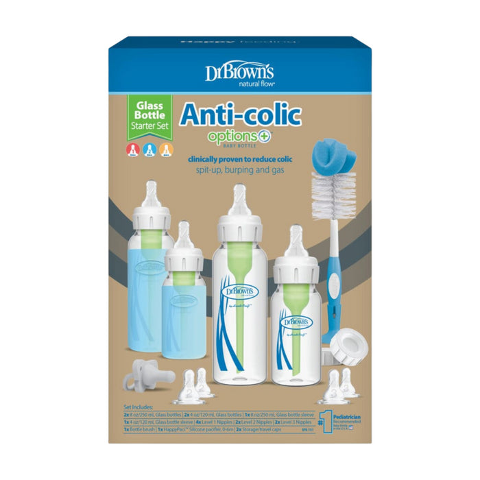 Dr. Brown's - Options+ Anti-colic Bottle Giftset Standaard halsfles glas