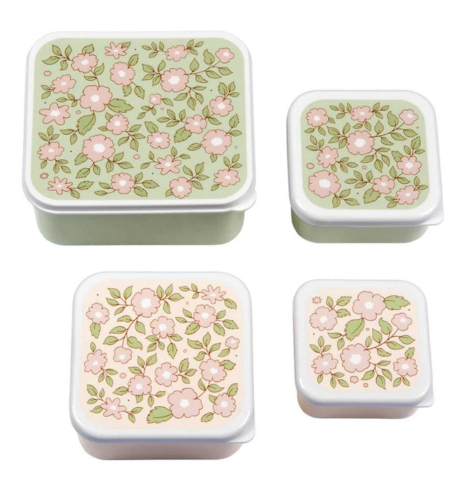 A little lovely Company - Lunch & snack box set Bloesems