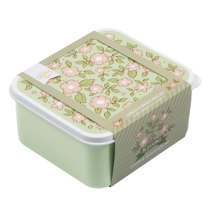 A little lovely Company - Lunch & snack box set Bloesems