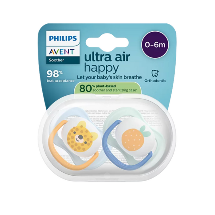 Philips-Avent - Fopspeen Ultra Air - Happy (0-6 maanden)