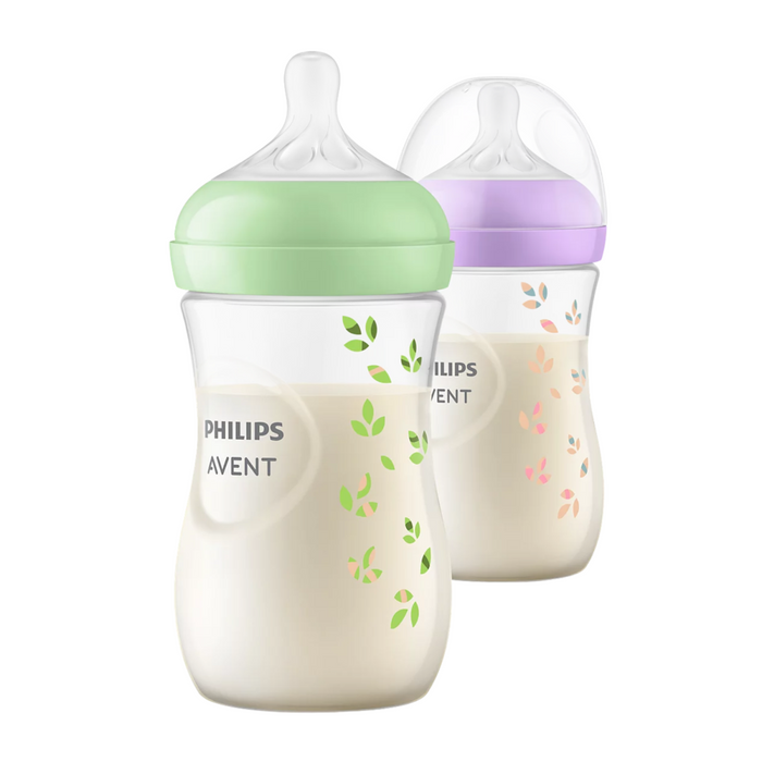 Avent - Natural 3.0 Decofles 260 ml paars/groen