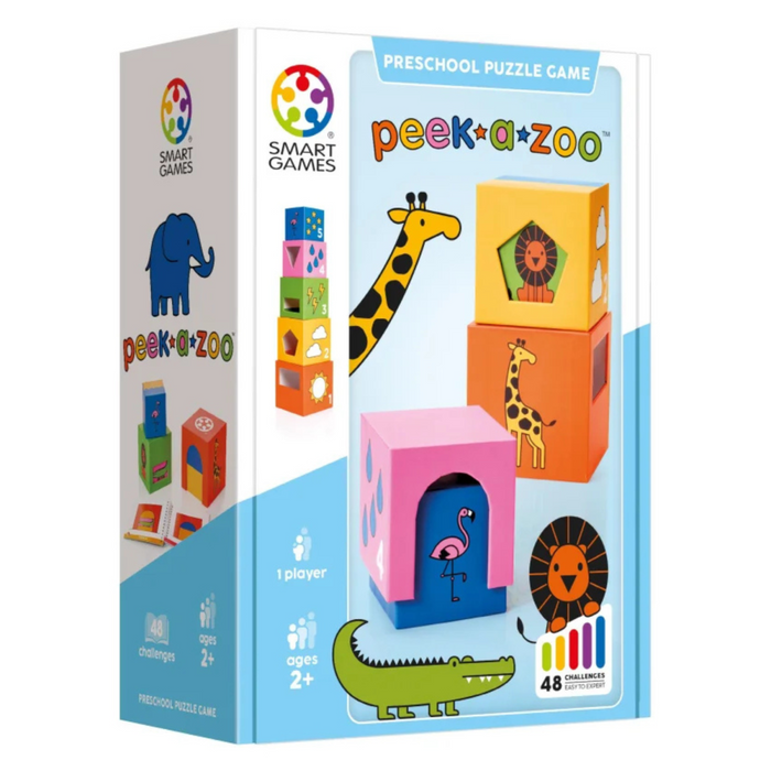 Smartgames - Peek a zoo educatief spel - 48 opdrachten