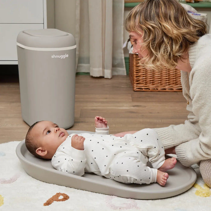 Shnuggle -  Nappy Bin - Taupe