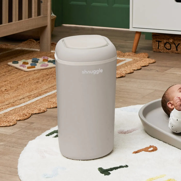 Shnuggle -  Nappy Bin - Taupe