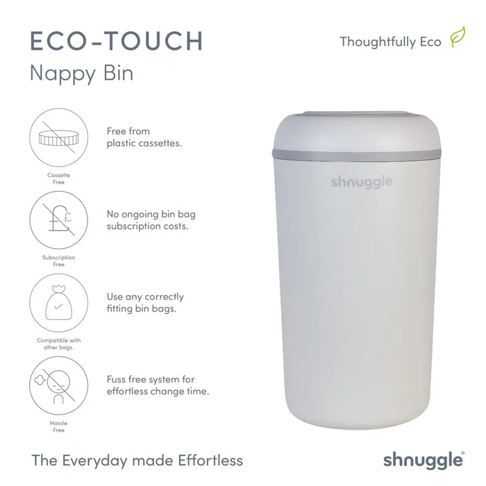 Shnuggle -  Nappy Bin - Taupe