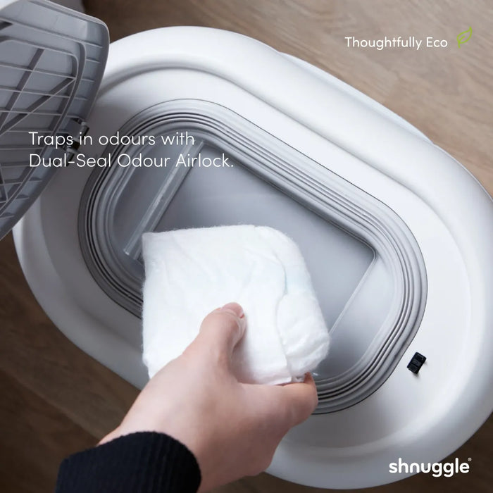 Shnuggle -  Nappy Bin - Taupe