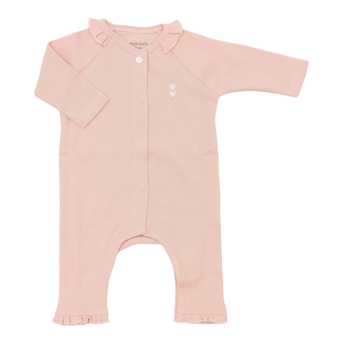 Poetree - Baby suit Olivia Blush Pink - Ruffles