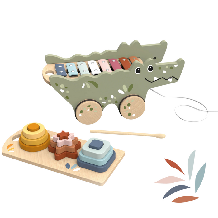 Speedy Monkey - Croco Xylo & Activity Pull Along