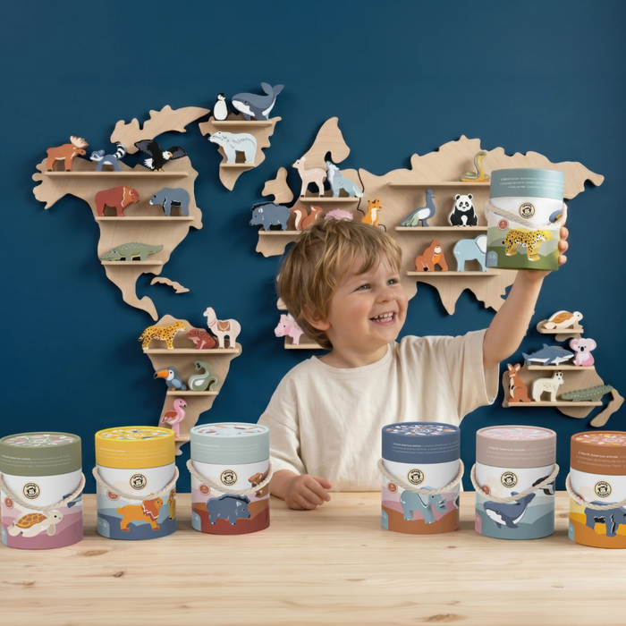 Speedy Monkey - World Map Shelf