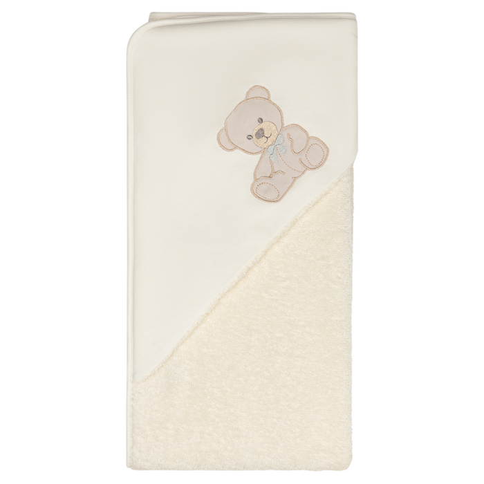 Baby Gi - Bathtowel Sweet Teddy - Ivory