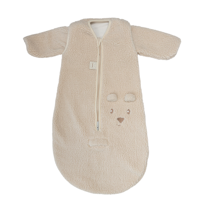 Pericles - SLAAPZAK BEAR CREME + MOUW - AUTOSTOELCOMPATIBEL (70cm)