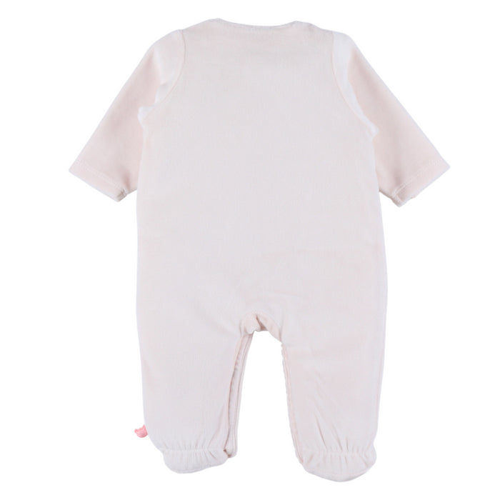 Noukies - Fluwelen babypakje in blush