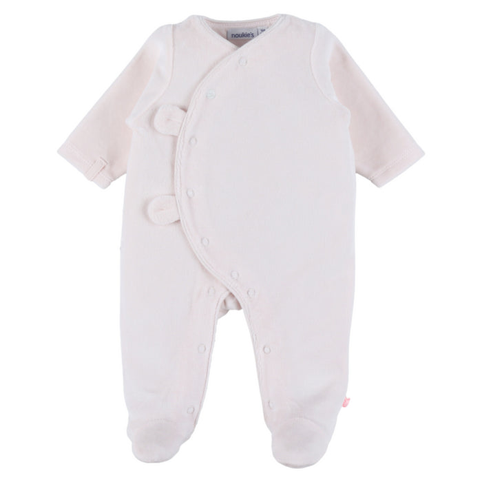Noukies - Fluwelen babypakje in blush