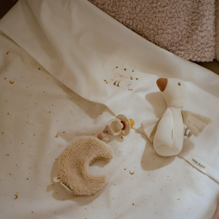 Little Dutch - Little Goose - Ledikantlaken geborduurdLittle Farm