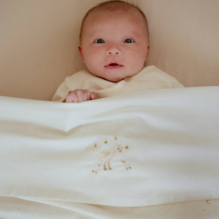 Little Dutch - Little Goose - Wieglaken geborduurd