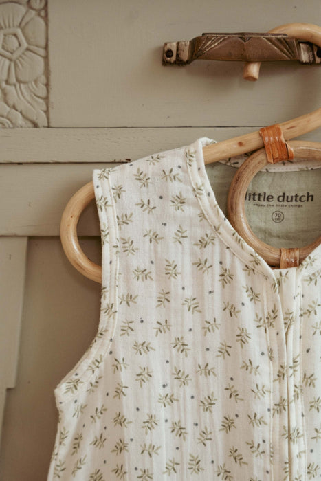 Little Dutch - Slaapzak zomer hydrofiel 90 cm Blueberry Leaves - 90cm