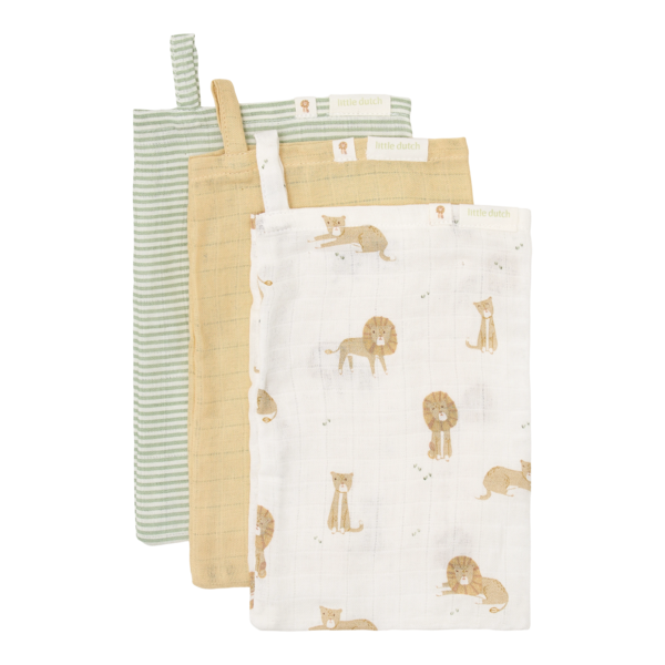 Little Dutch - Washandjes set - Safari Leo