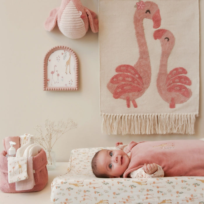 Little Dutch - Washandjes set - Roze - Blooming Safari