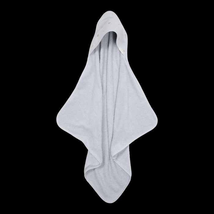 Little Dutch - Badcape geborduurd Blue - 75x75 cm