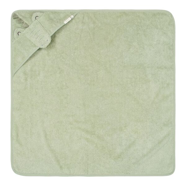 Little Dutch - Badcape Krokodil - Groen - 100x100 cm