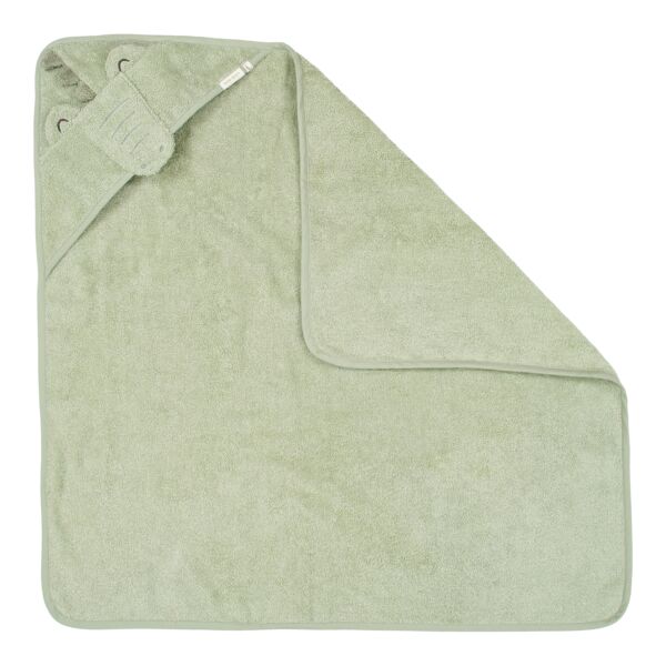 Little Dutch - Badcape Krokodil - Groen - 100x100 cm