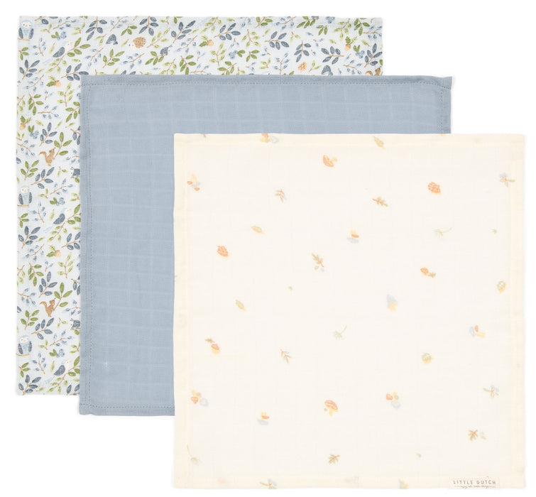 Little Dutch - Monddoekjes set Forest Friends hydrofiel  - 25x25cm