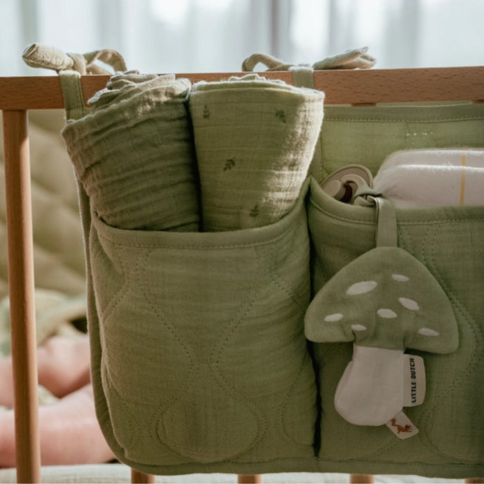 Little Dutch - Swaddle doeken hydrofiel 70x70 - Pure sage print