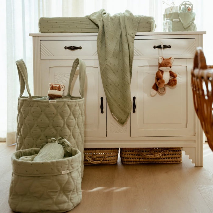 Little Dutch - Swaddle doek hydrofiel 120x120 - Pure soft Sage print