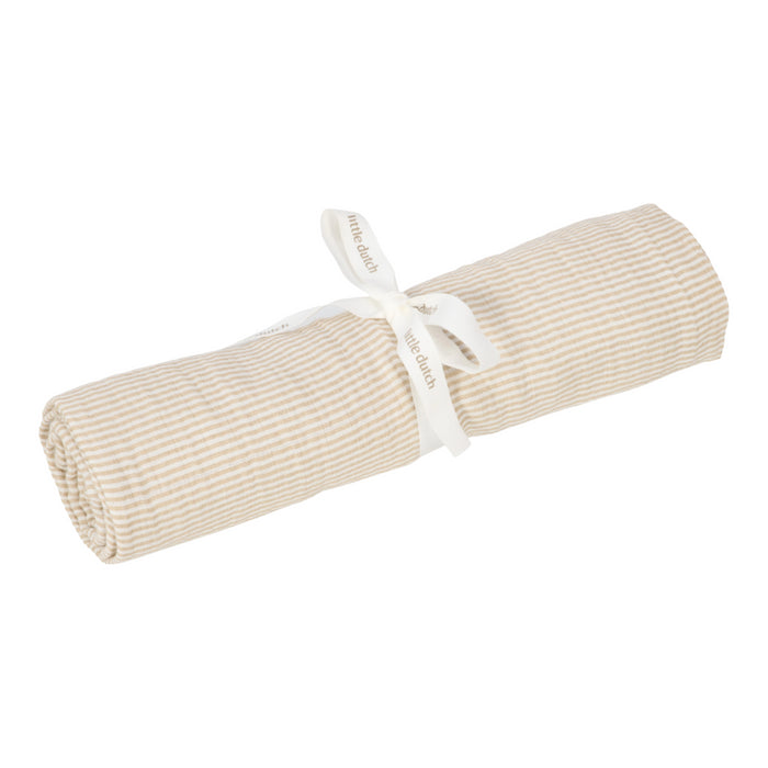 Little Dutch - Swaddle doek hydrofiel 120x120 - Pure soft beige