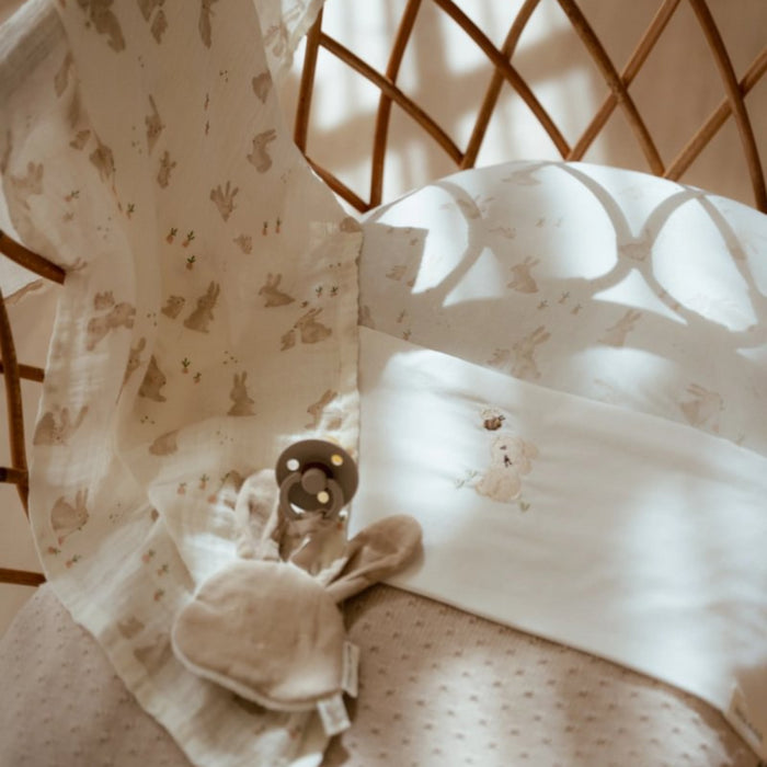 Little Dutch - Swaddle doek hydrofiel 120x120 - Newborn naturals - Baby Bunny