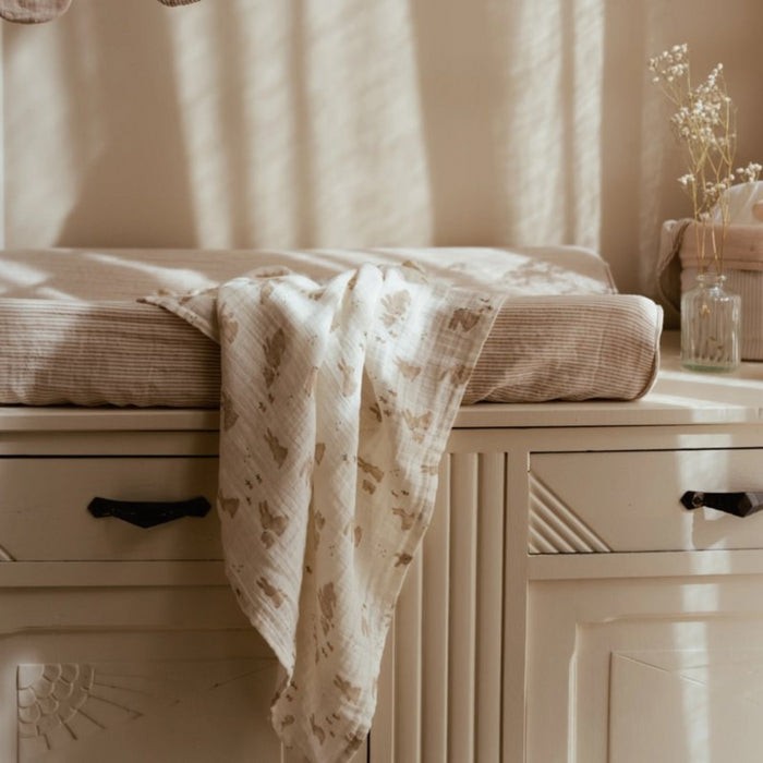 Little Dutch - Swaddle doek hydrofiel 120x120 - Newborn naturals - Baby Bunny