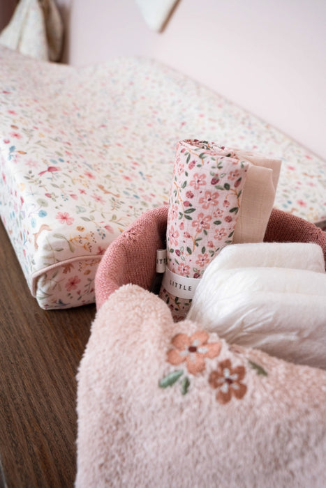 Little Dutch - Washandjes set geborduurd Fairy Garden - 21x14cm