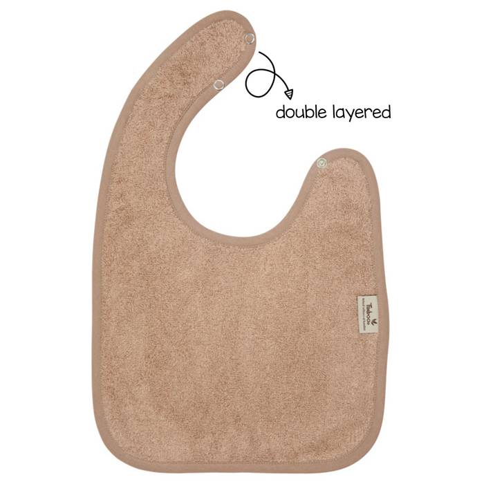 Timboo - BIB DOUBLED 26x38cm - SAVANNAH SAND