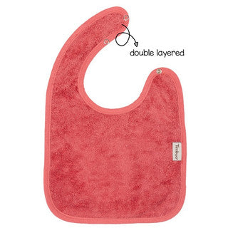 Timboo - BIB DOUBLED 26x38cm - RASPBERRY ROSE