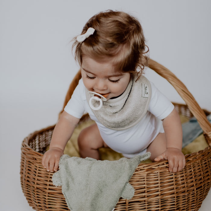 Timboo - BANDANA BIB 36x20cm - Waterproof - FEATHER GREY
